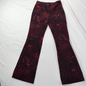 I. Gabbiani ANIMAL PRINT FLARE Pants